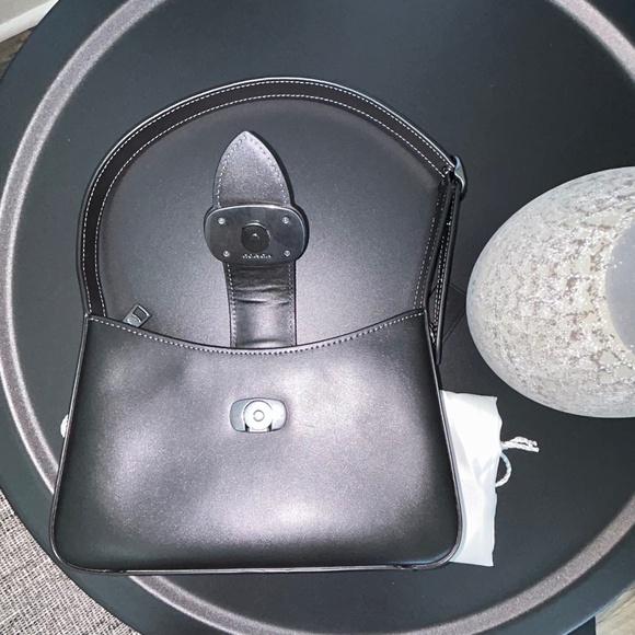 COACH ELIZA SHOULDER BAG (BLACK)🖤 - Picture 6 of 11